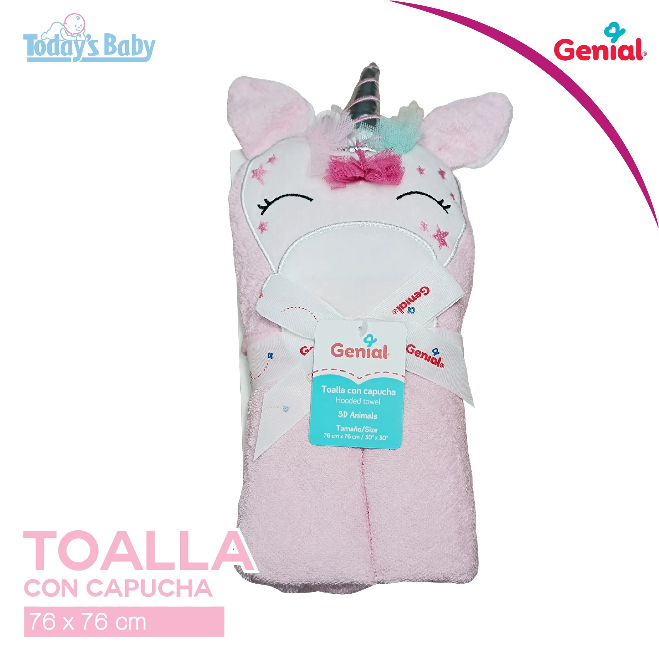 Toalla con Capucha Unicornio Genial