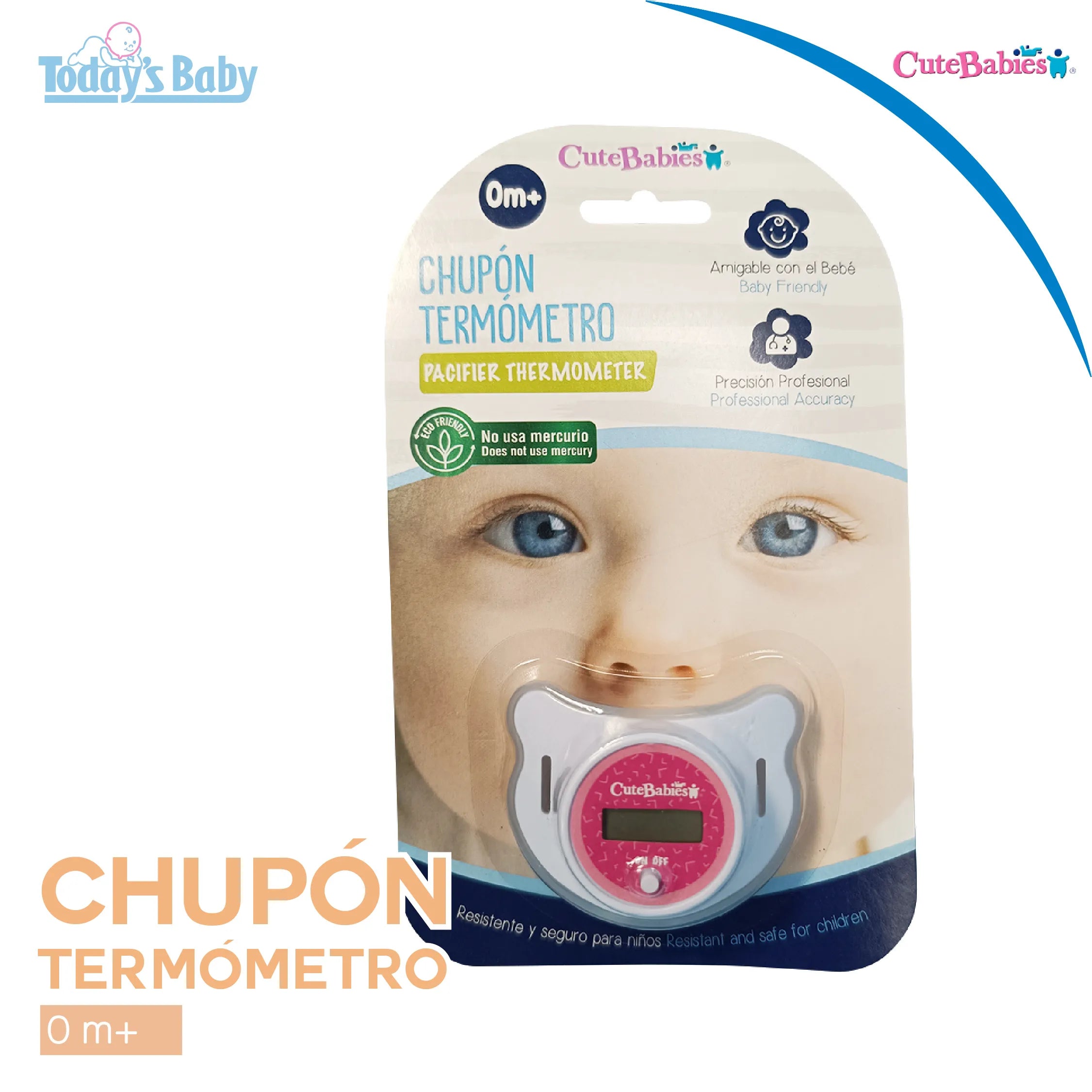 Chupón Termómetro 0m+ Rosa Cute Babies