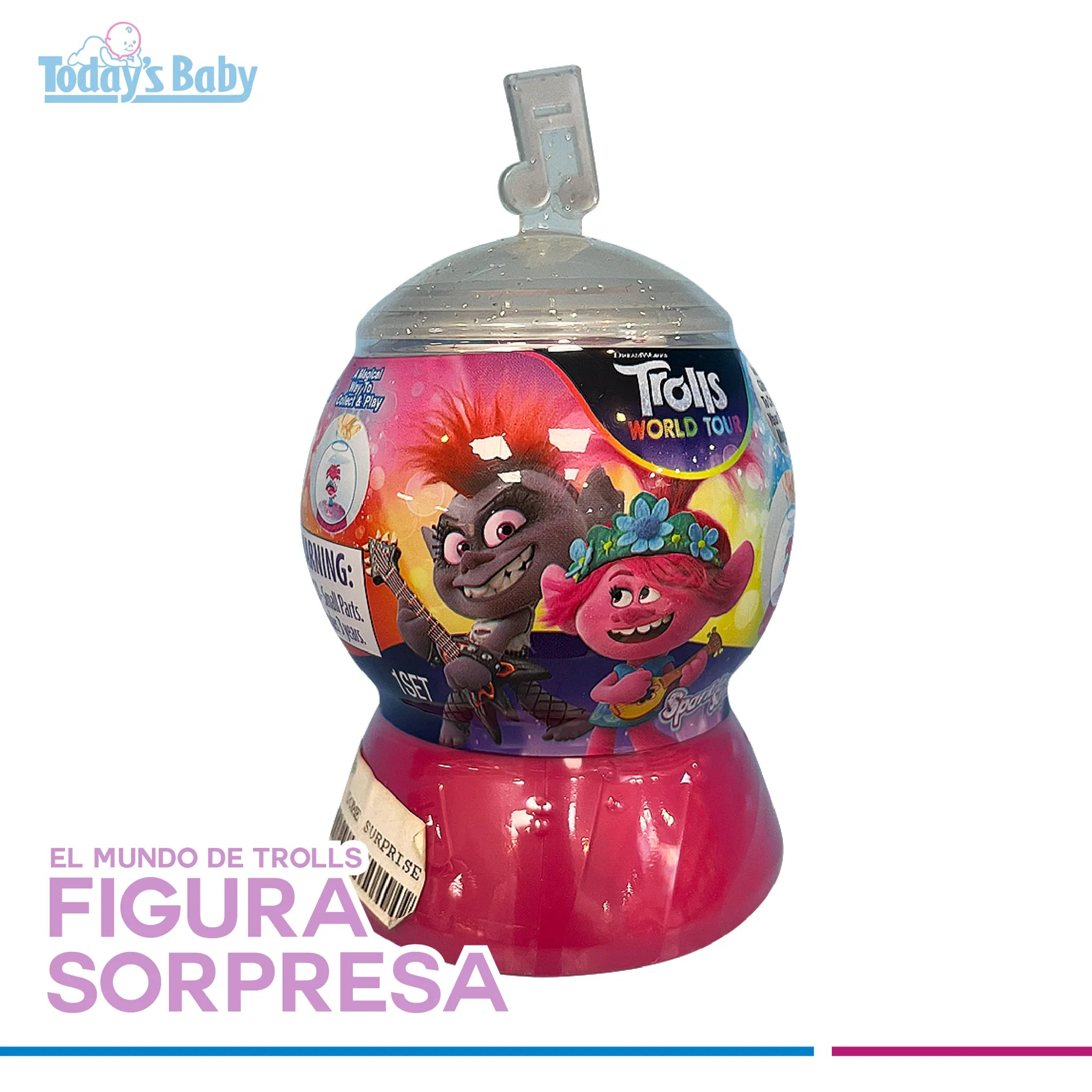 figura sorpresa el mundo de trolls para bebé