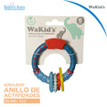 anillo de actividades mordedor wakid´s azul para bebé