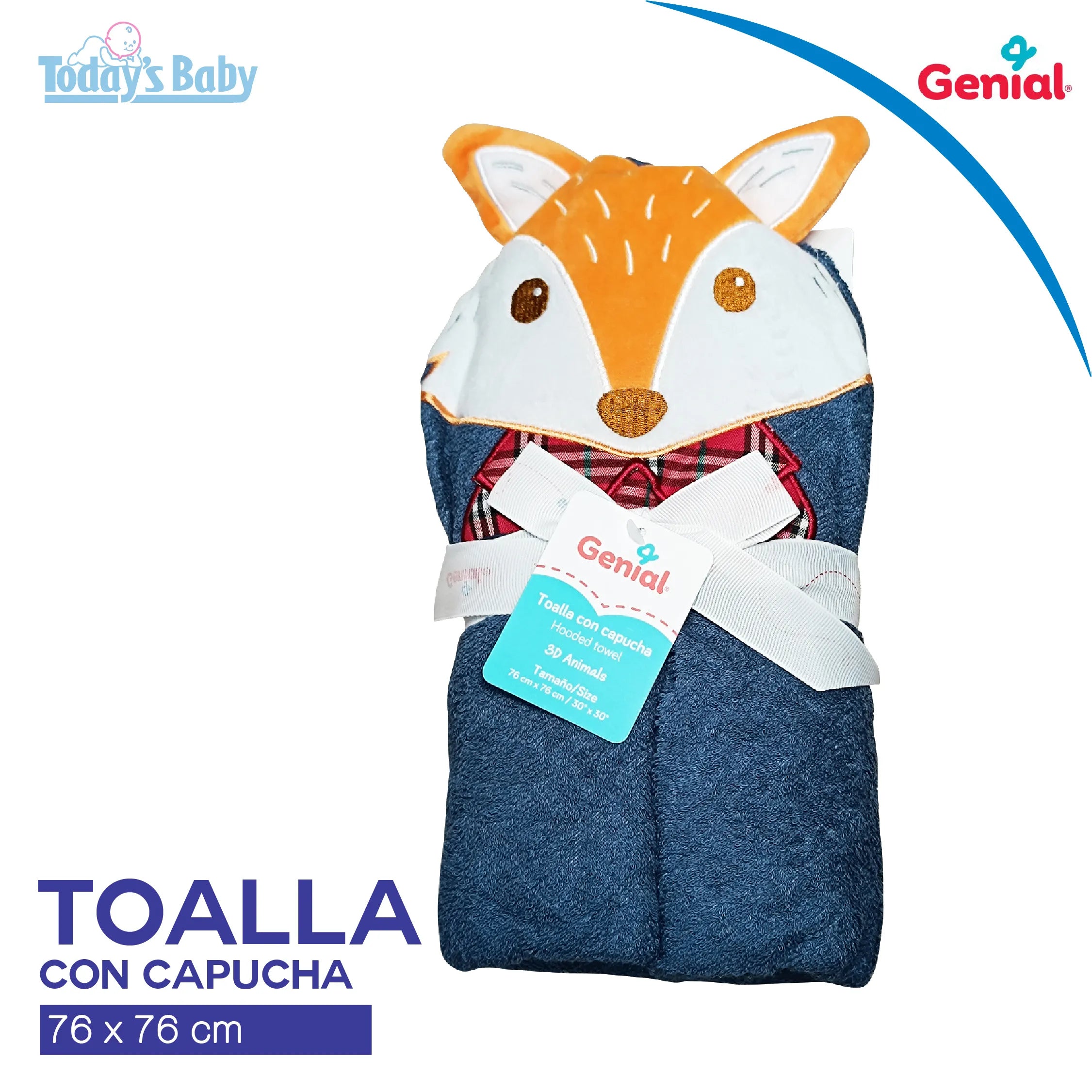 Toalla con Capucha Zorro Genial