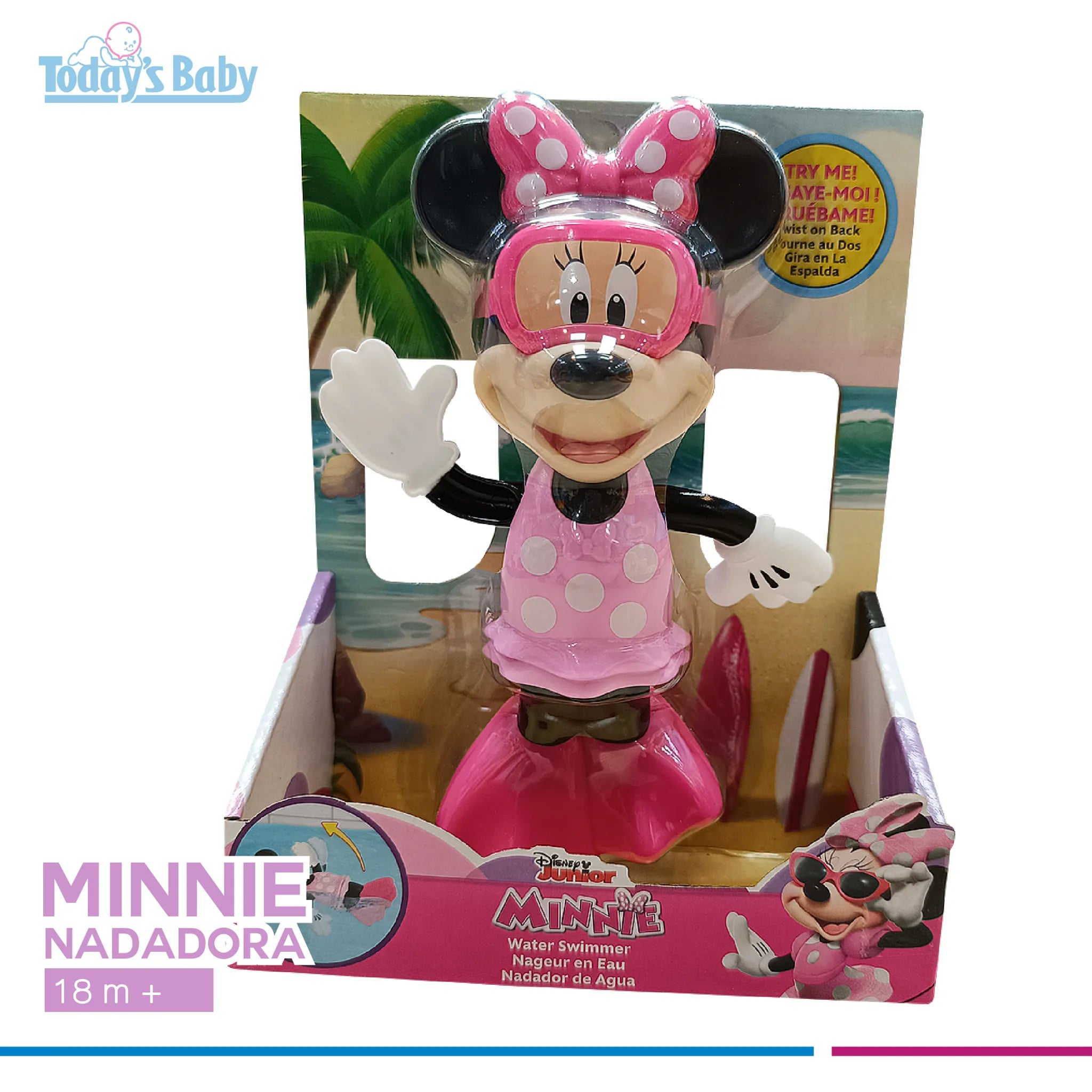minnie mouse nadadora para bebé