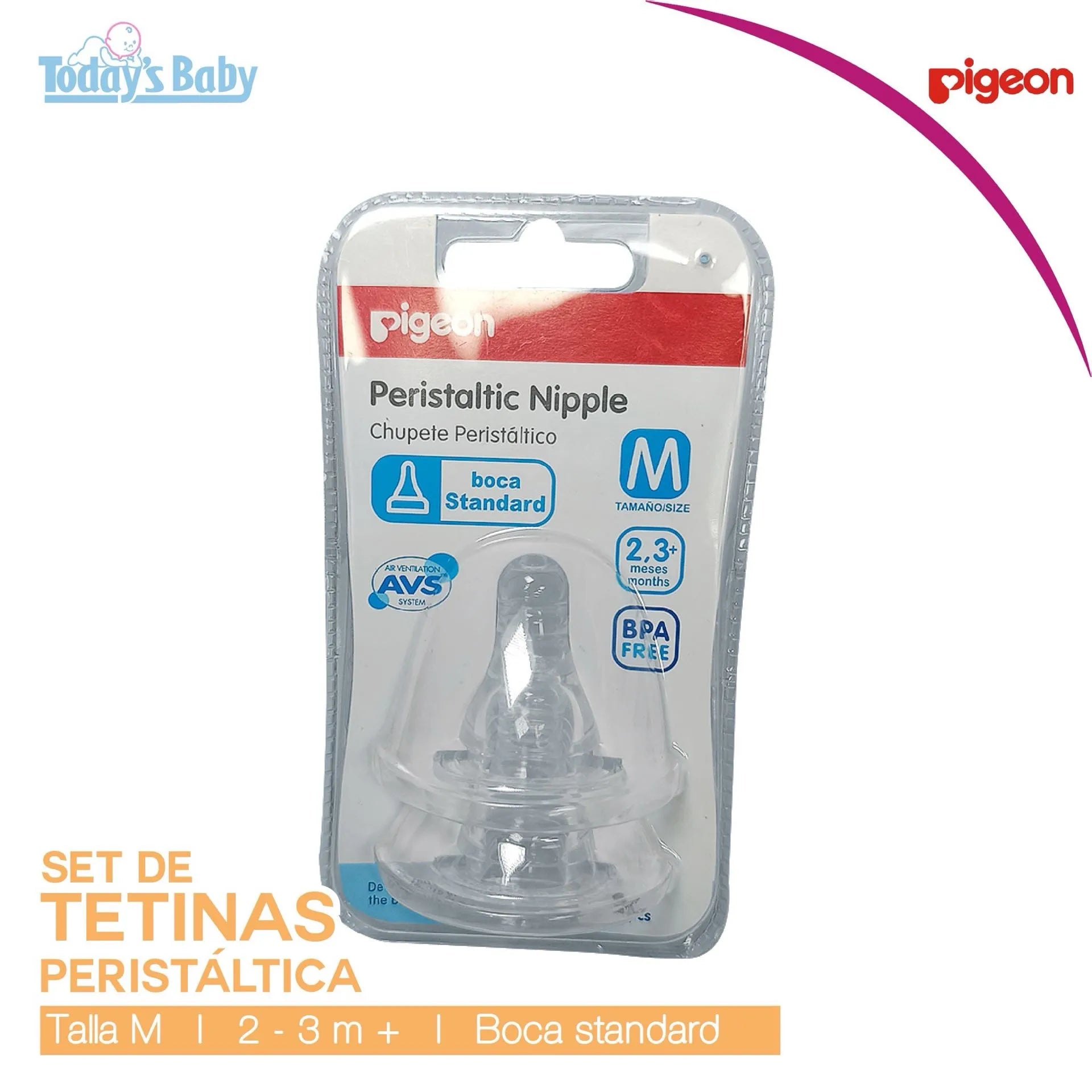 Tetina peristáltica Pigeon Talla M