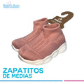 Zapatitos de medias rosa oscuro Wakid´s
