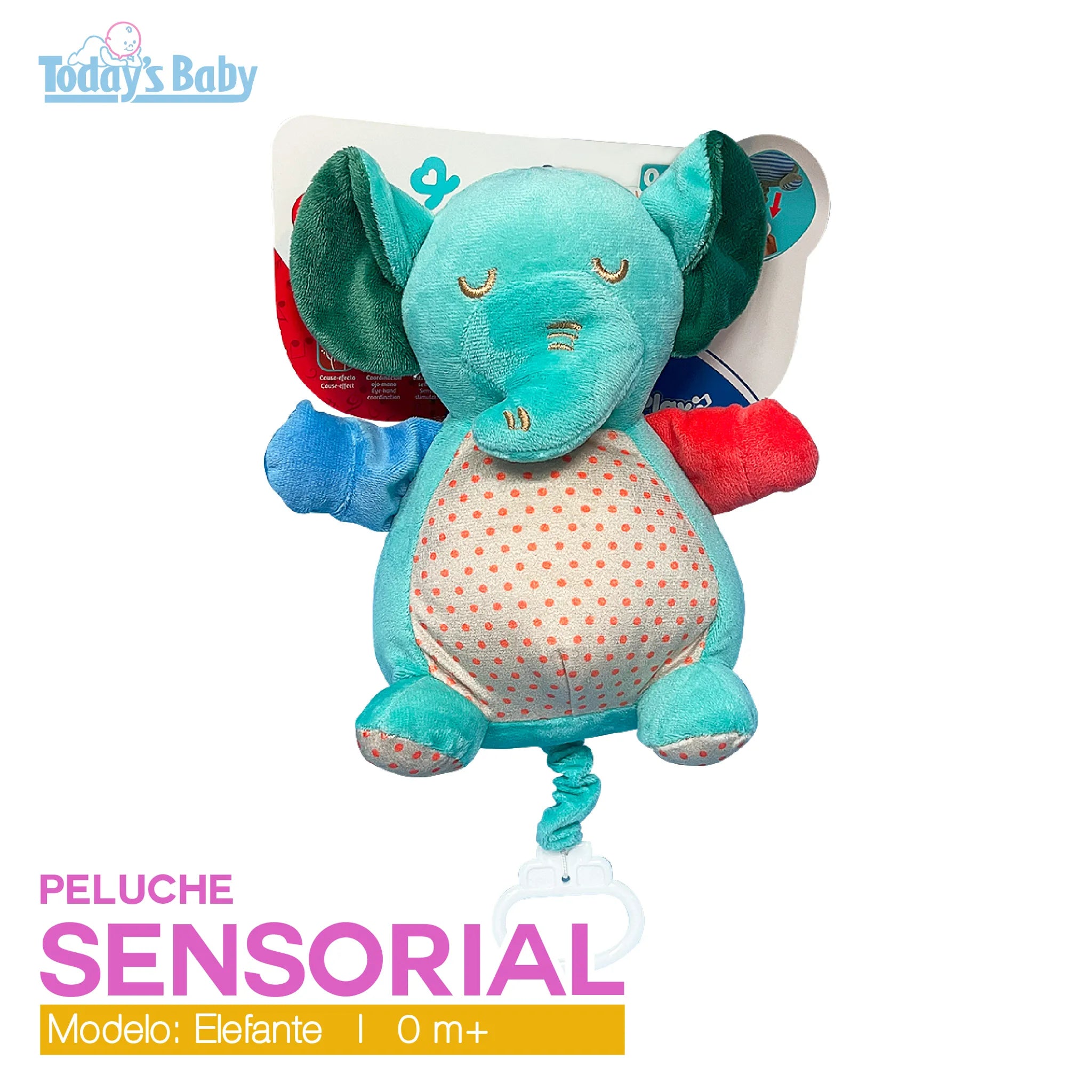 Peluche sensorial Elefante Genial