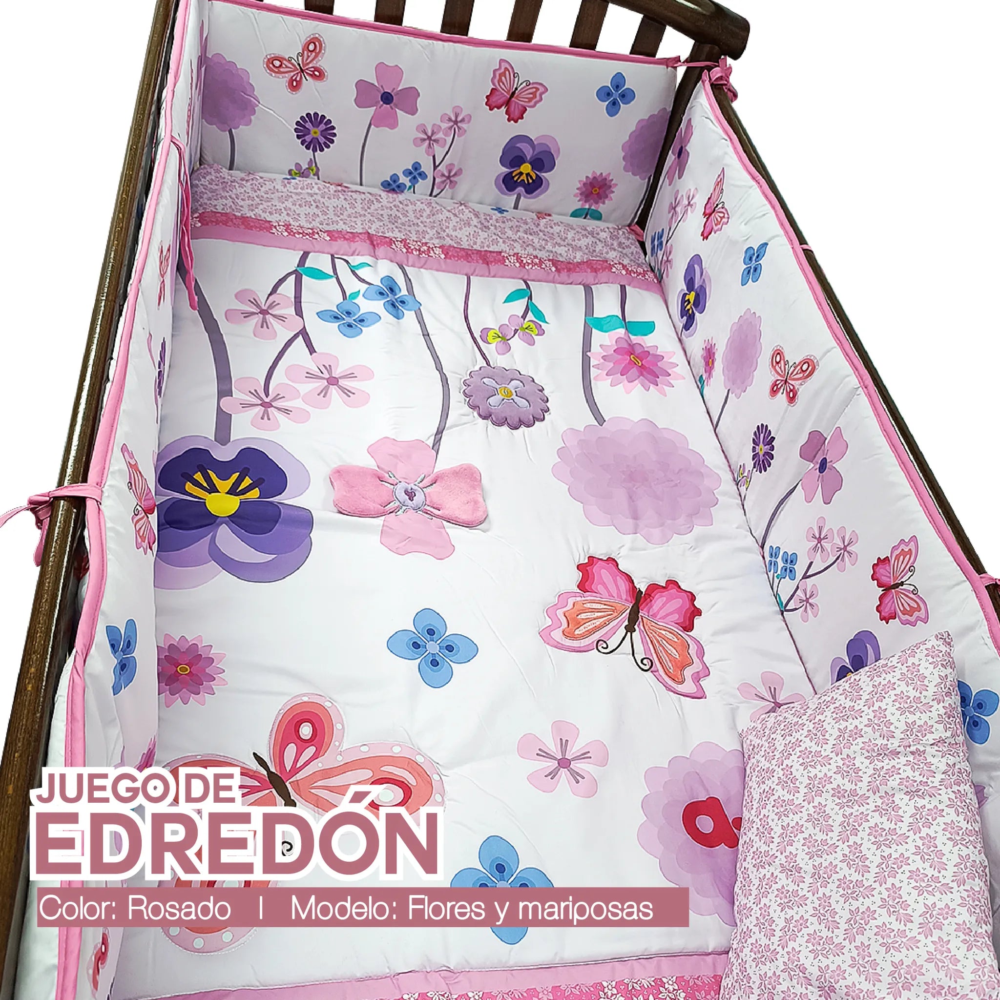 Juego de edredones Flor y Mariposa