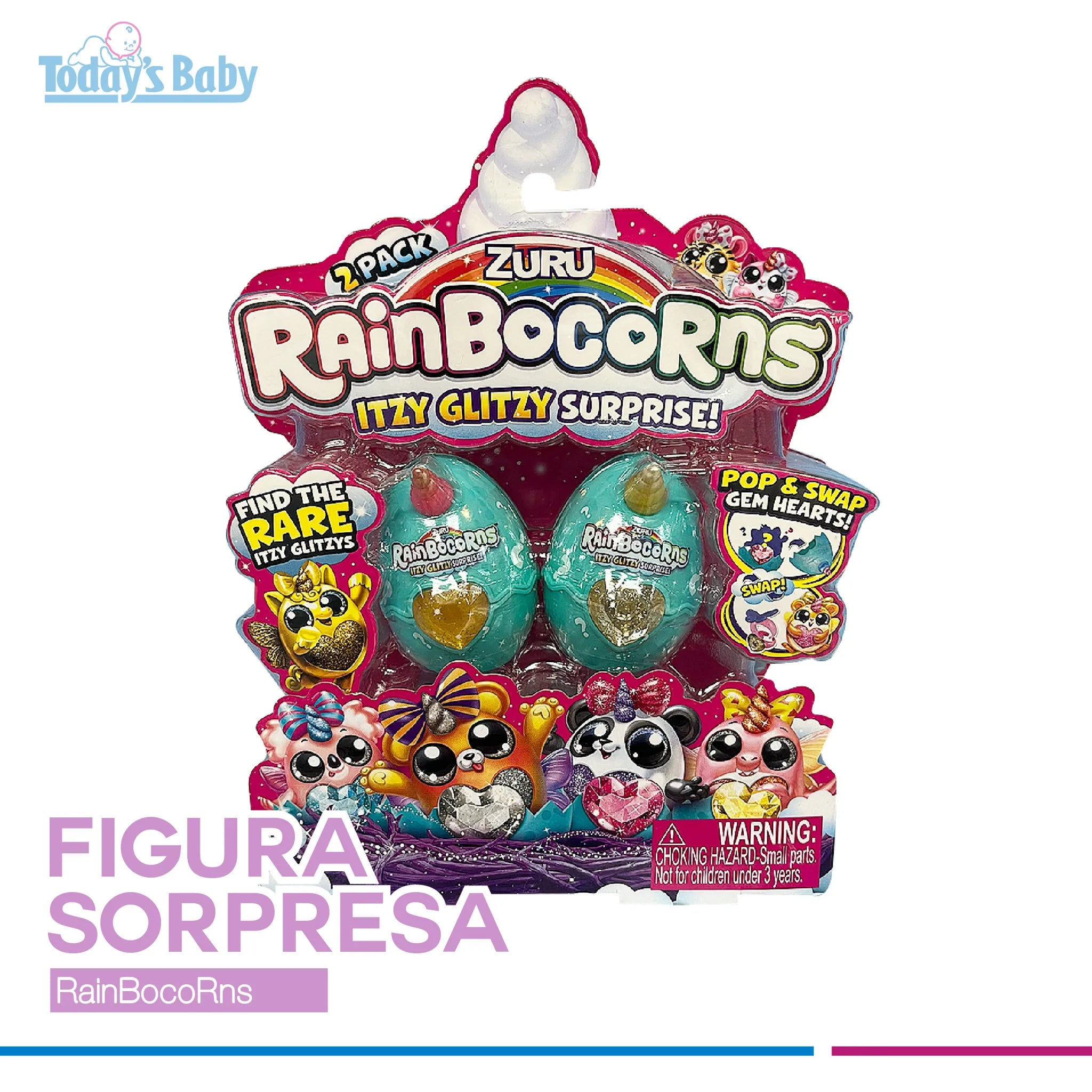 figura sorpresa rainbocorns para bebé