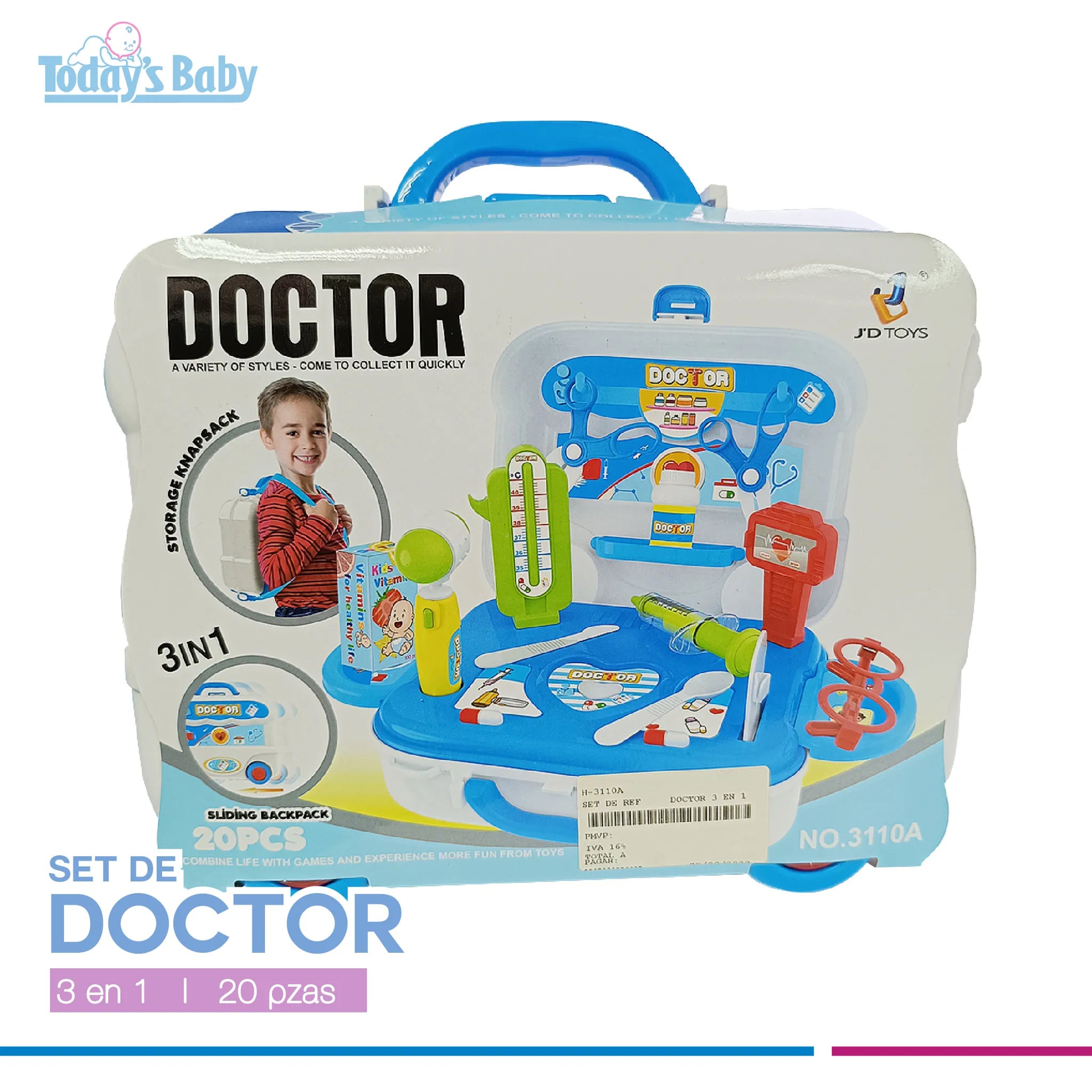 Set de Doctor para niños (20 pzas)