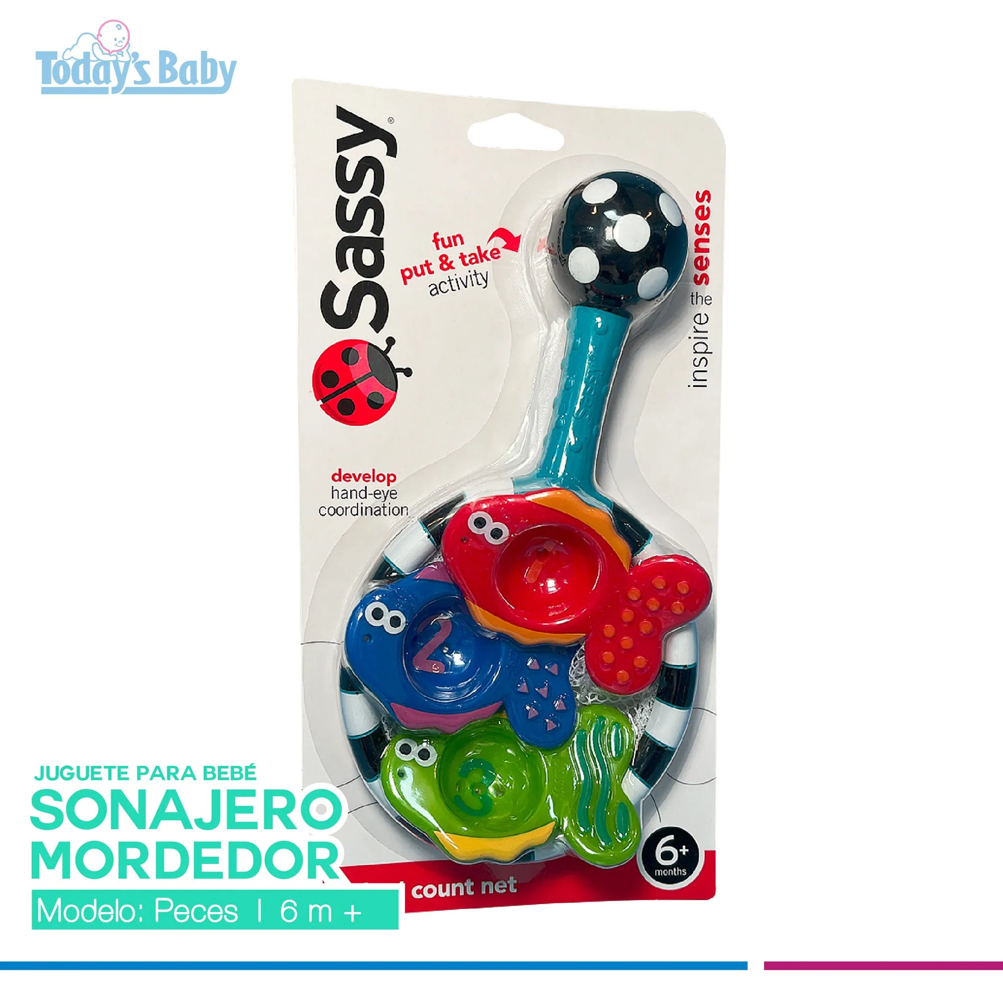 Sonajero mordedor de peces