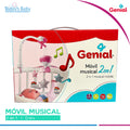 movil musical 2 en 1 genial rosado para bebé