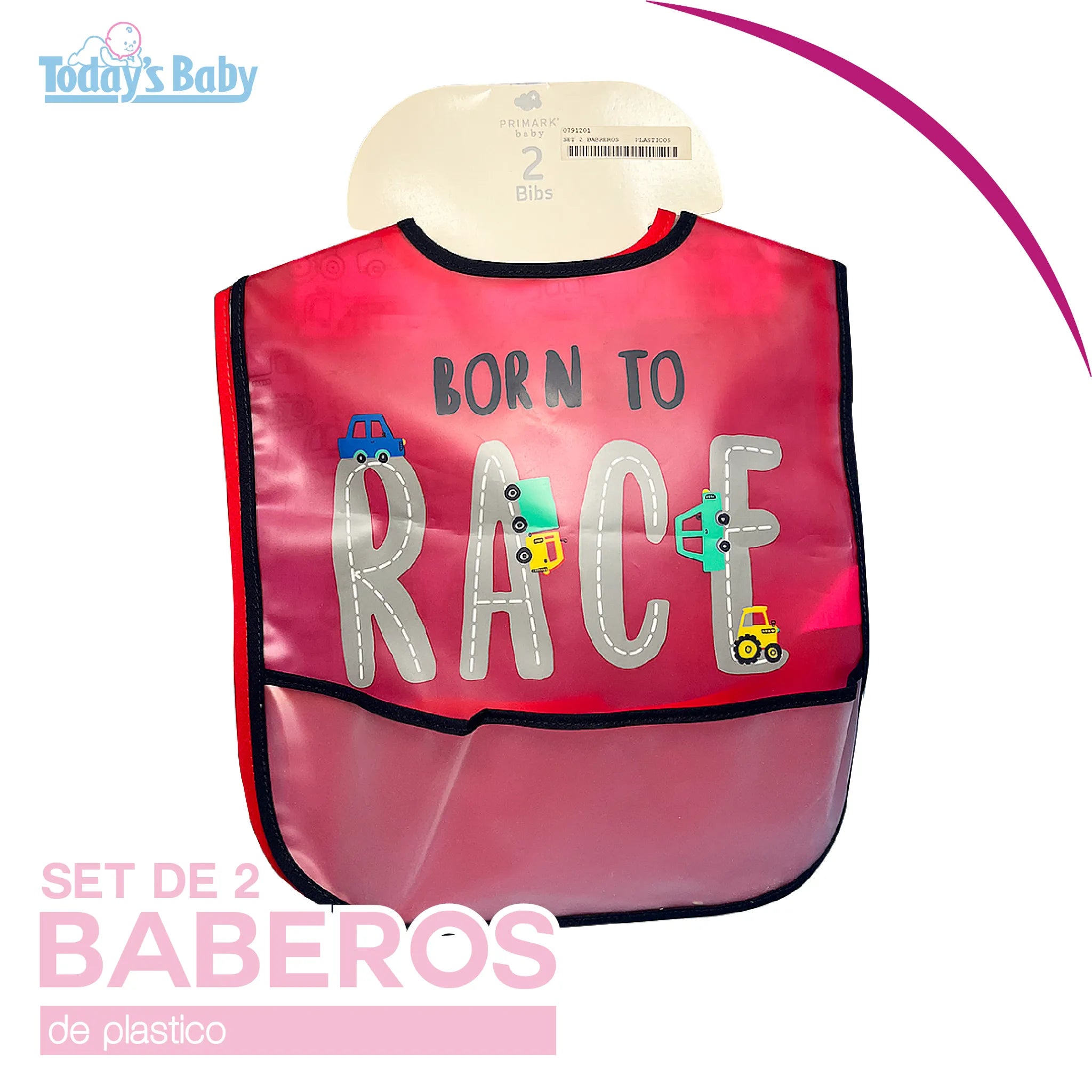 Set baberos de plastico