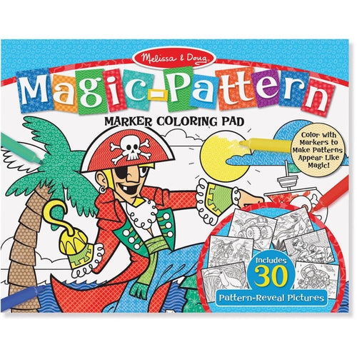 block para colorear con patrones mágicos azul para bebé