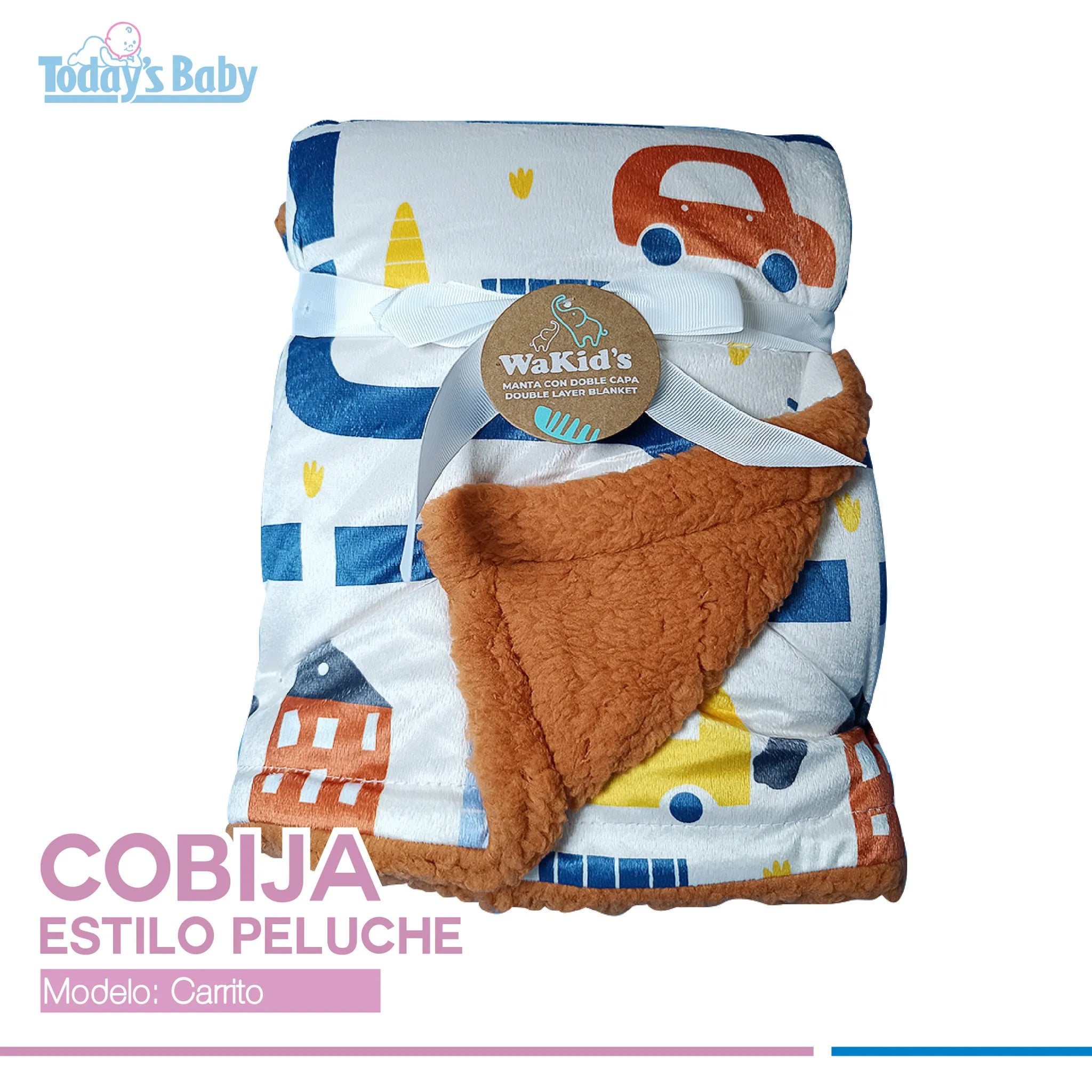 Cobija estilo peluche doble capa Wakid´s Carrito