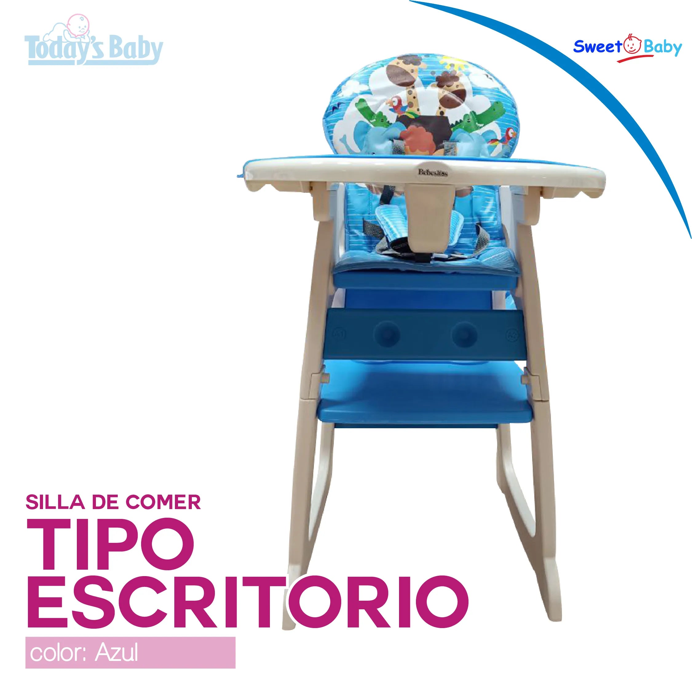 Silla de comer escritorio Azul