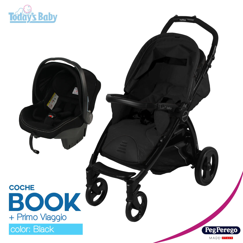 coche book black + primo viaggio sl + base para el carro para bebé