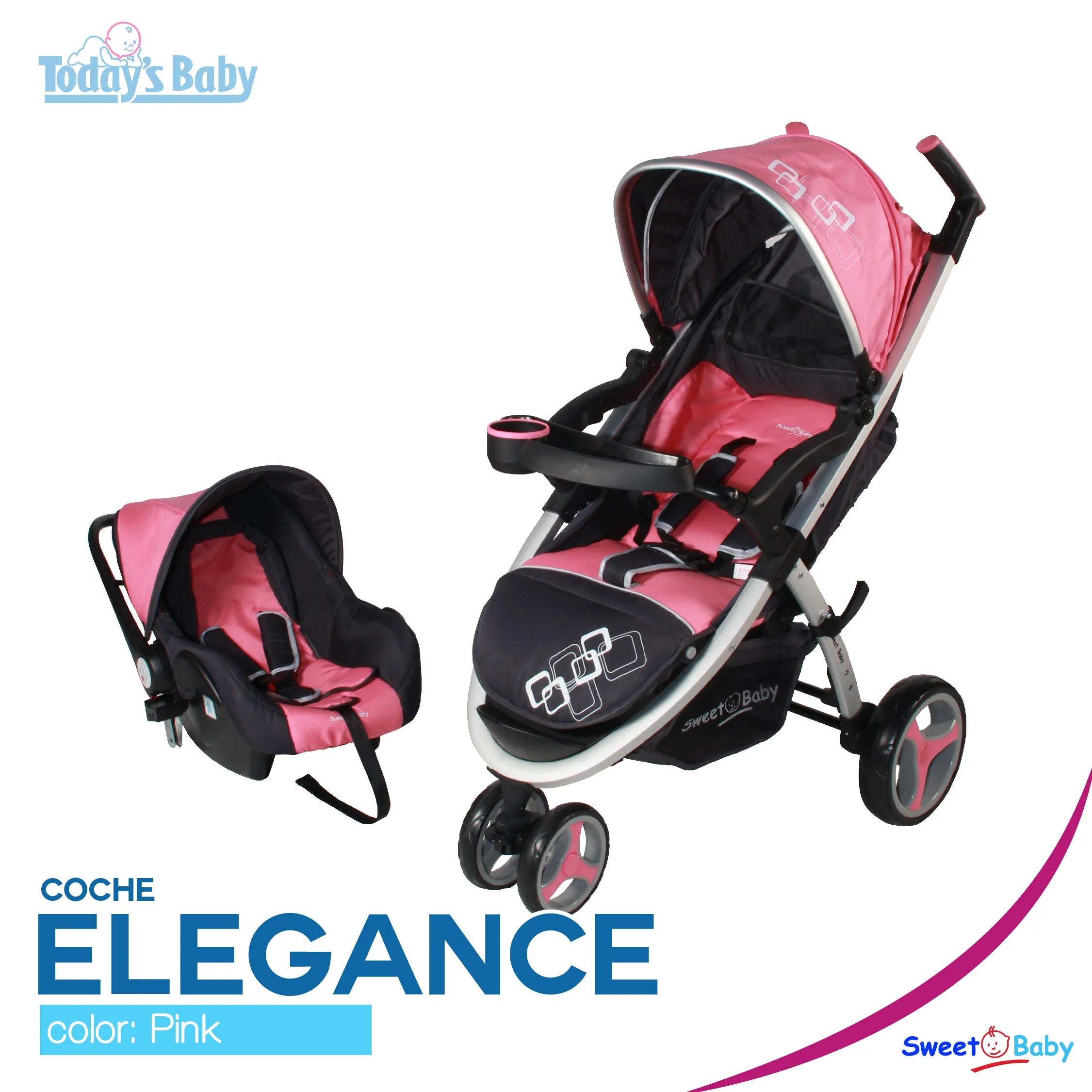 Coche Elegance Pink Sweet Baby