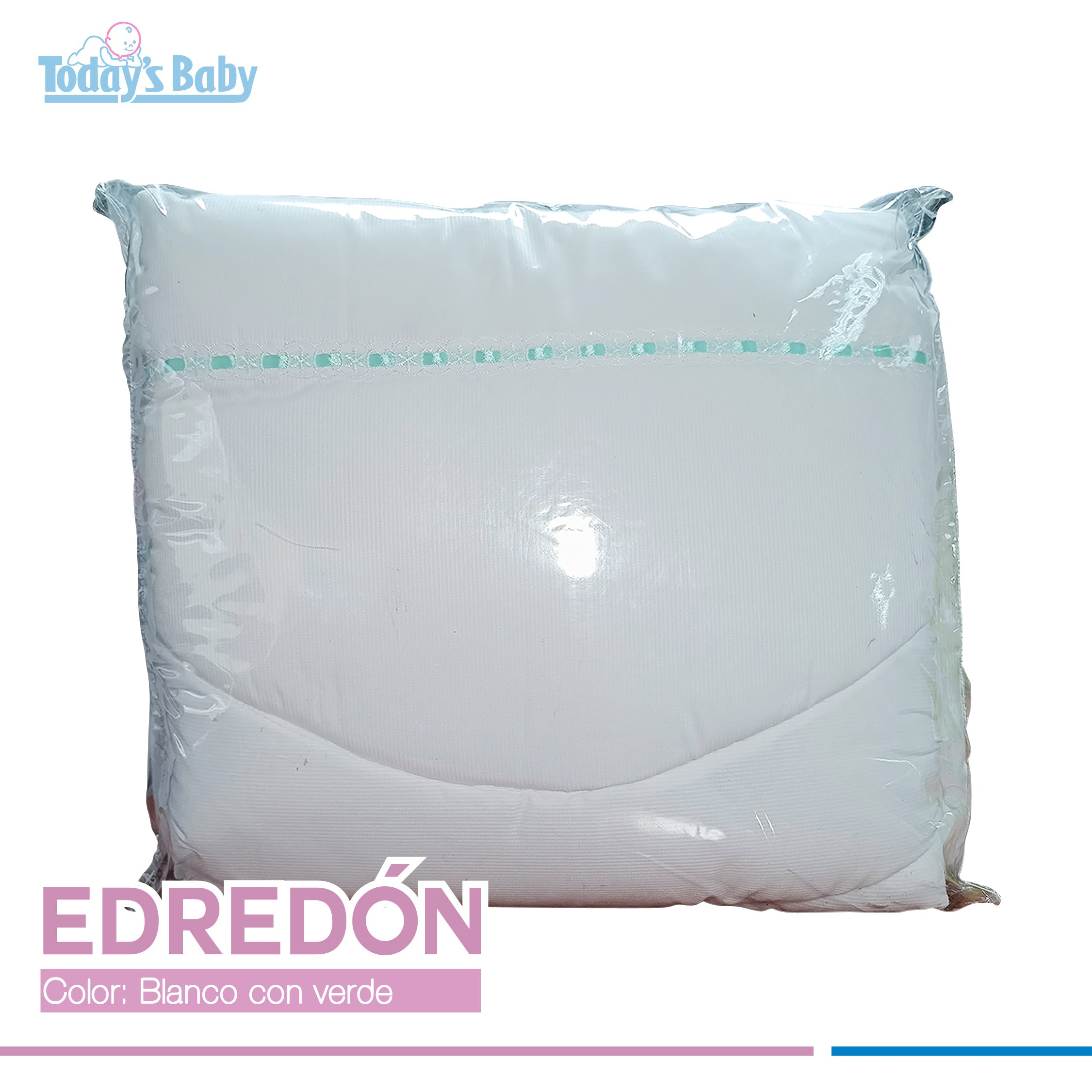 Juego de edredón tira Bordada Verde