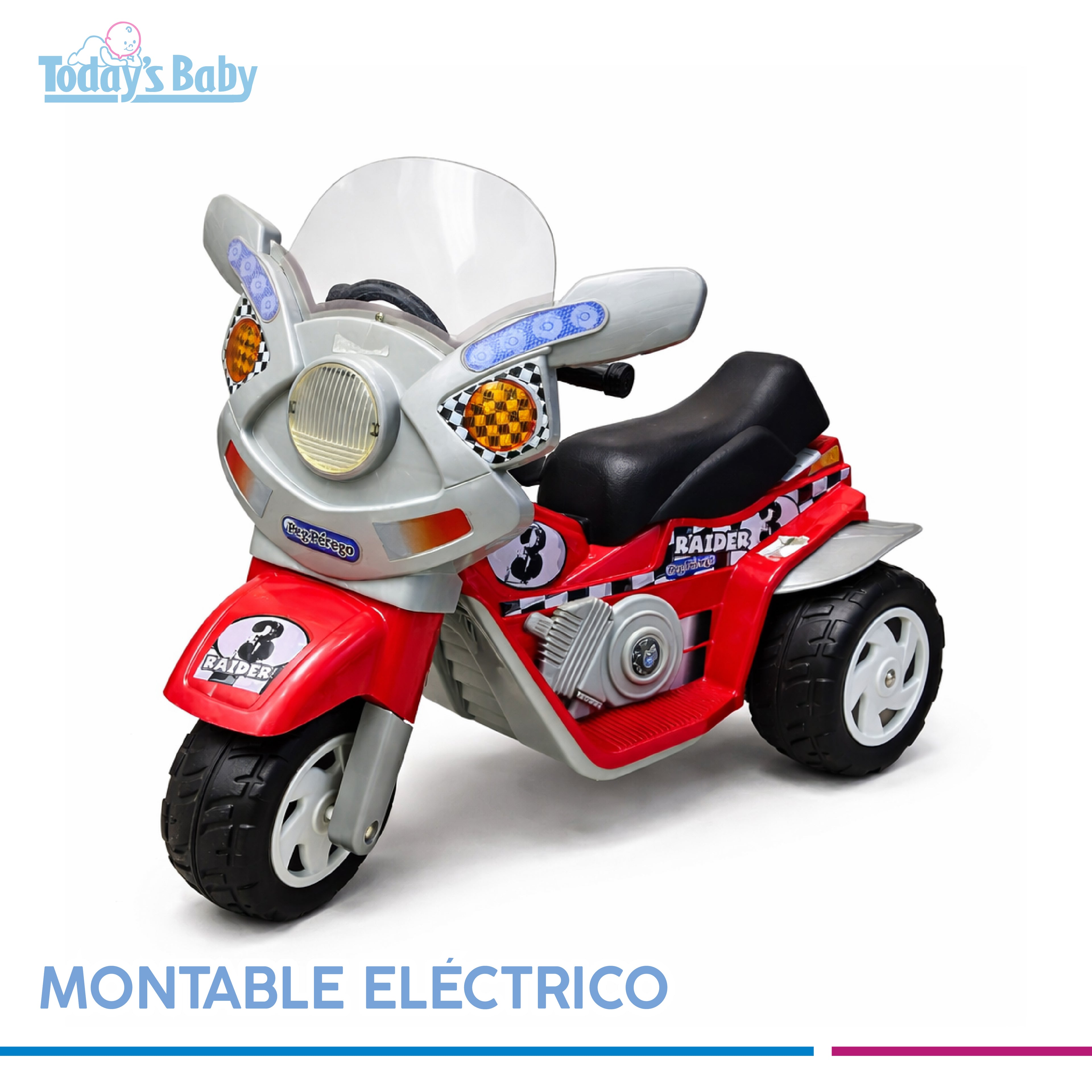 montable electrico tipo moto peg perego 1 para bebé