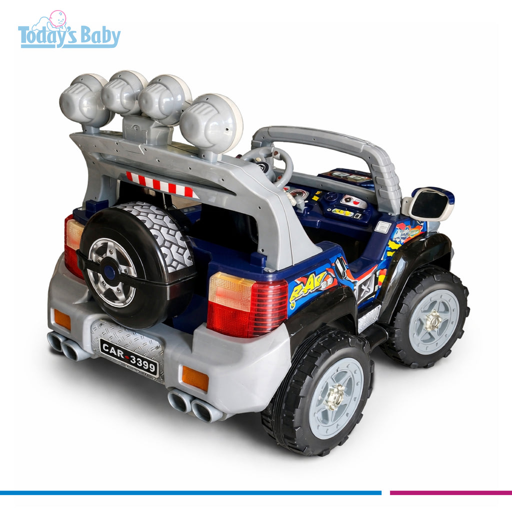 jeep azul bateria 12 voltios 7 amp. para bebé