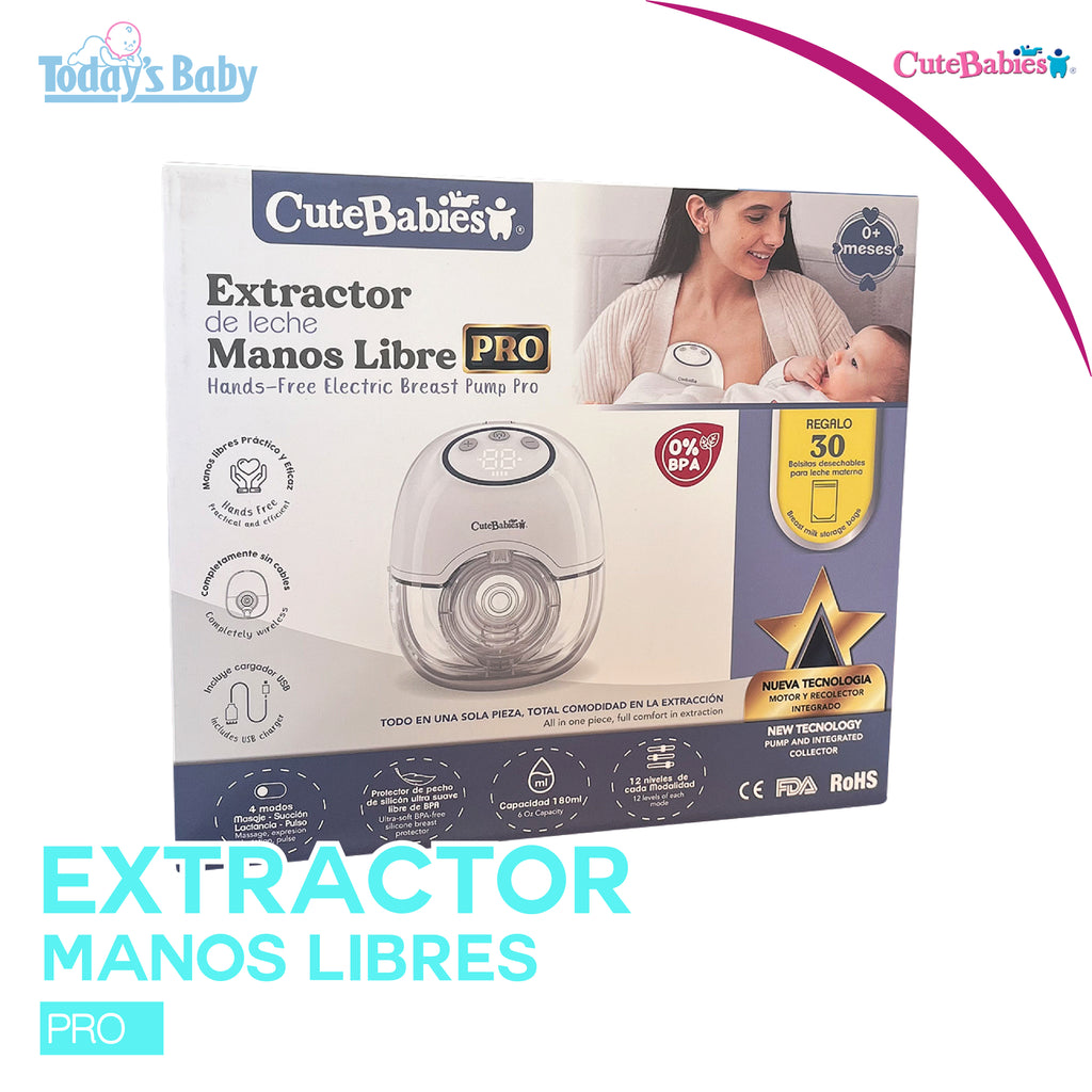 Extractor de leche manos libre PRO Cute Babies