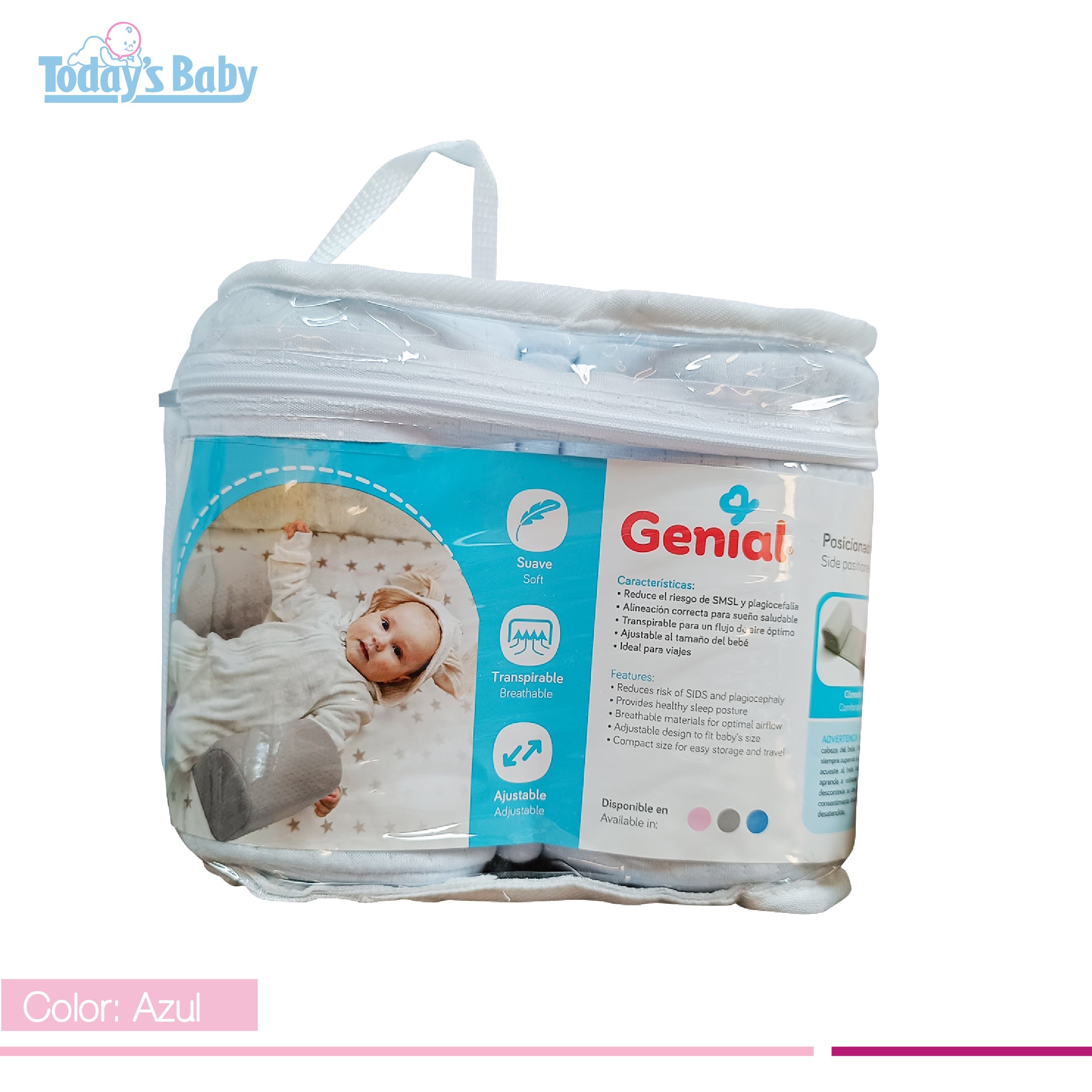 Almohada posicionador ajustable para bebé Genial