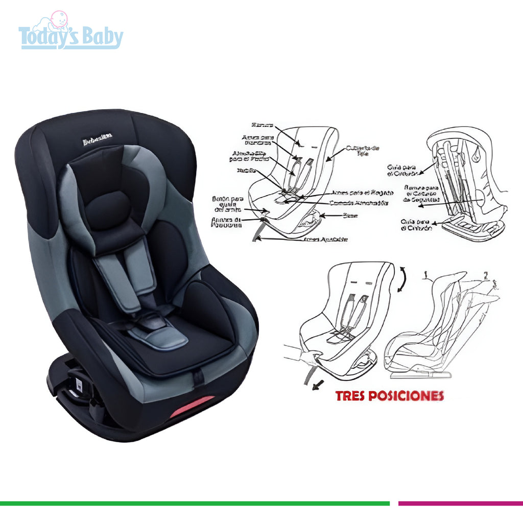 silla para carro bebesitos gris para bebé