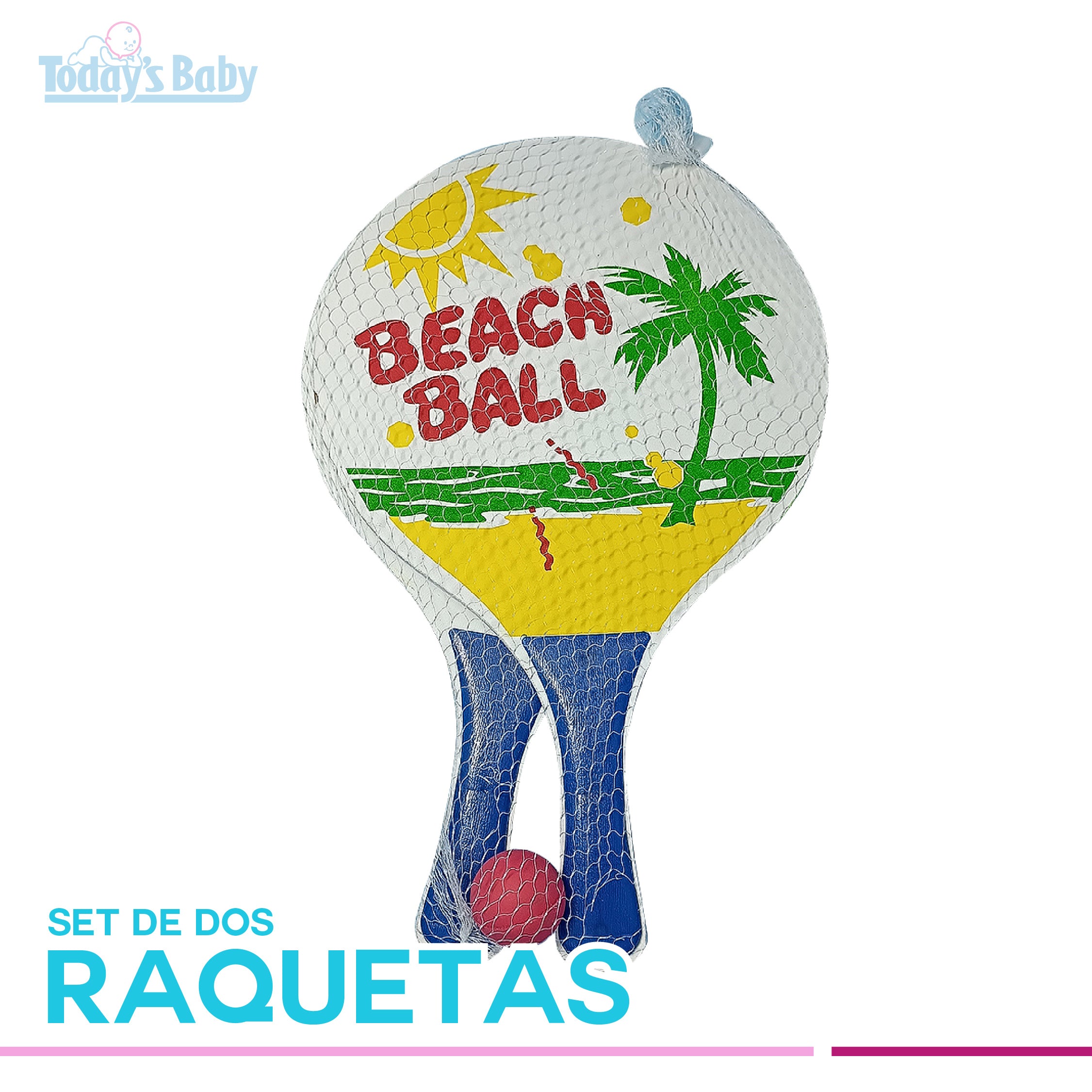 Raquetas de playa 2 pzas