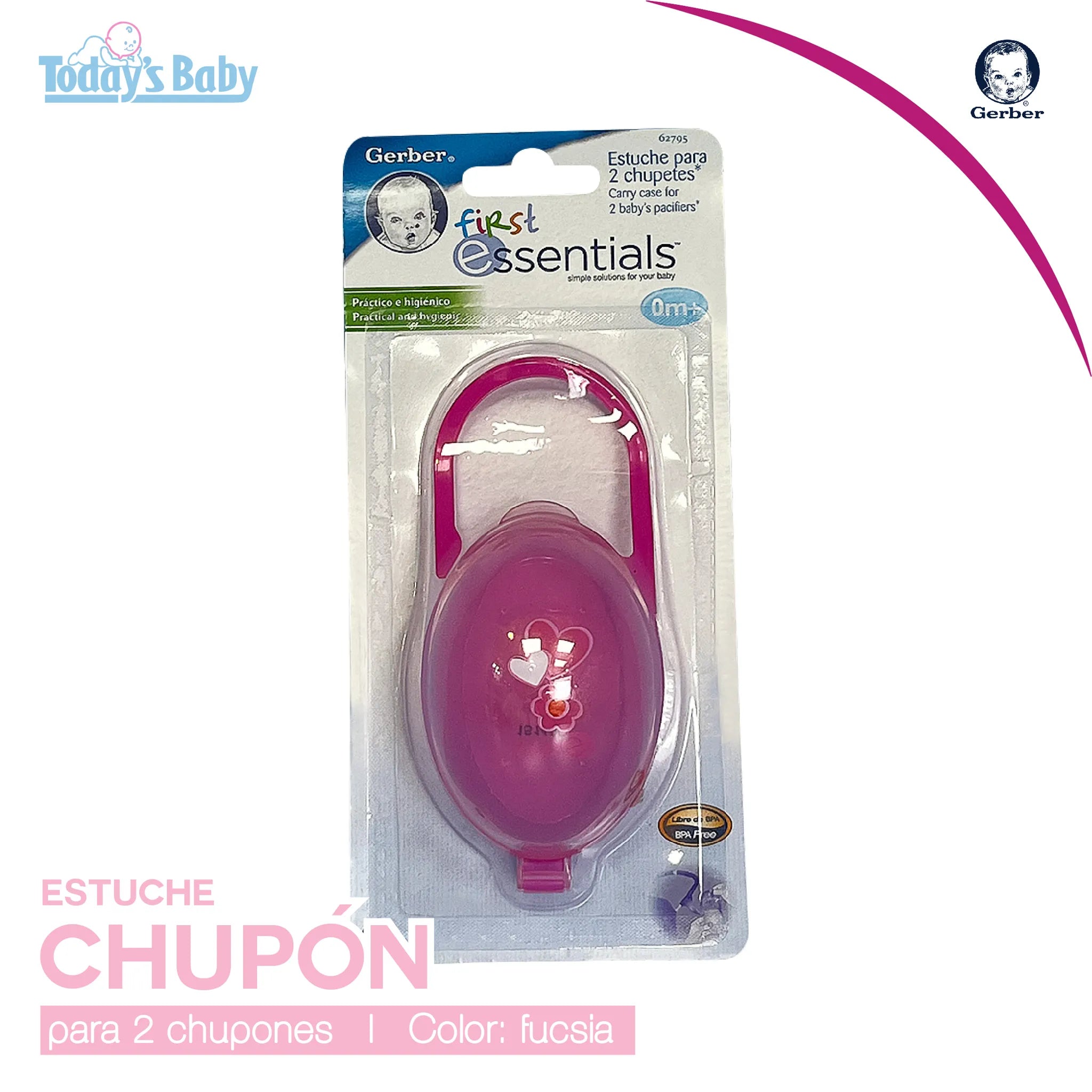 estuche para chupon gerber para bebé
