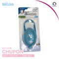estuche para chupon gerber azul para bebé