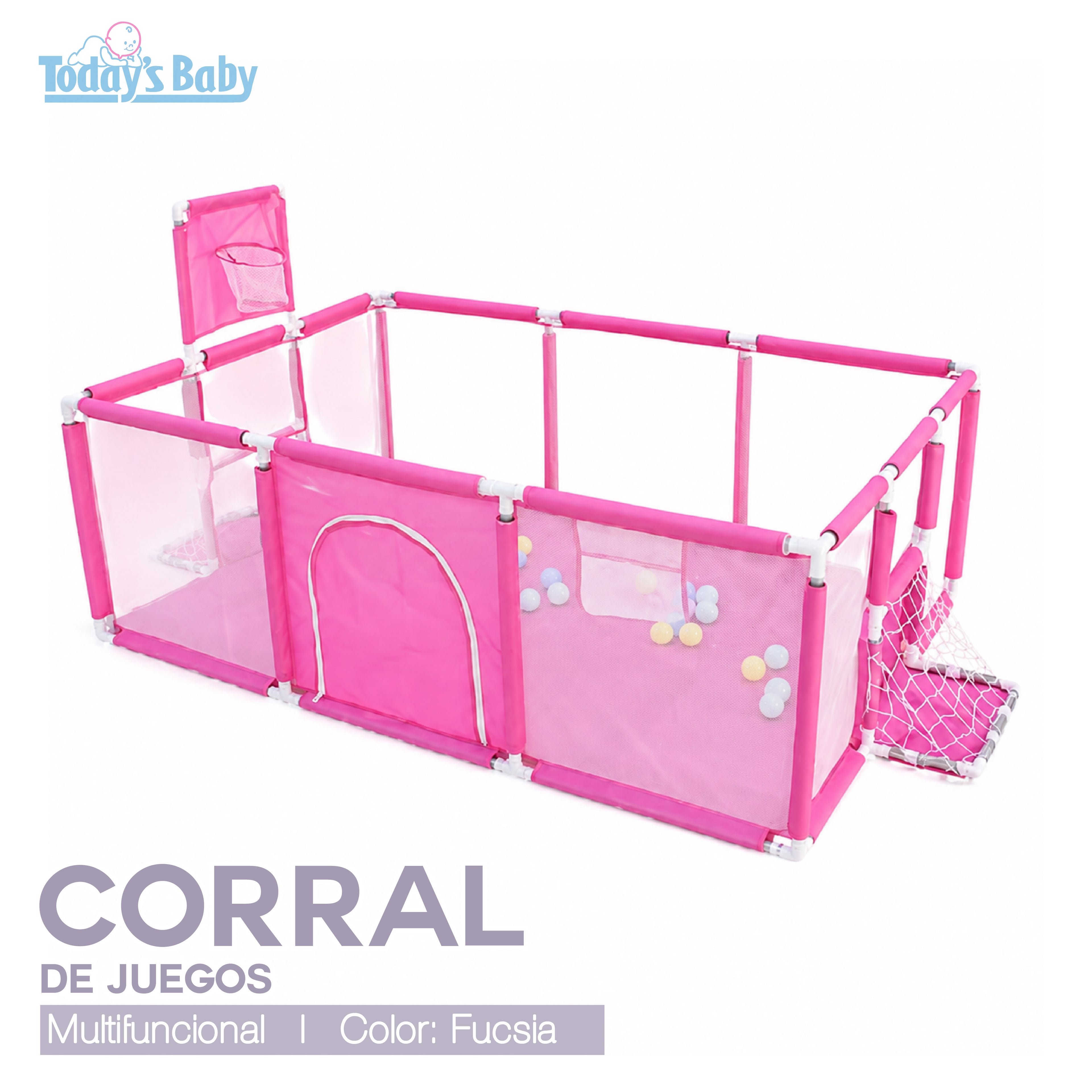 Corral de juegos multifuncional