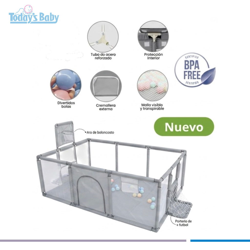 Corral de juegos multifuncional