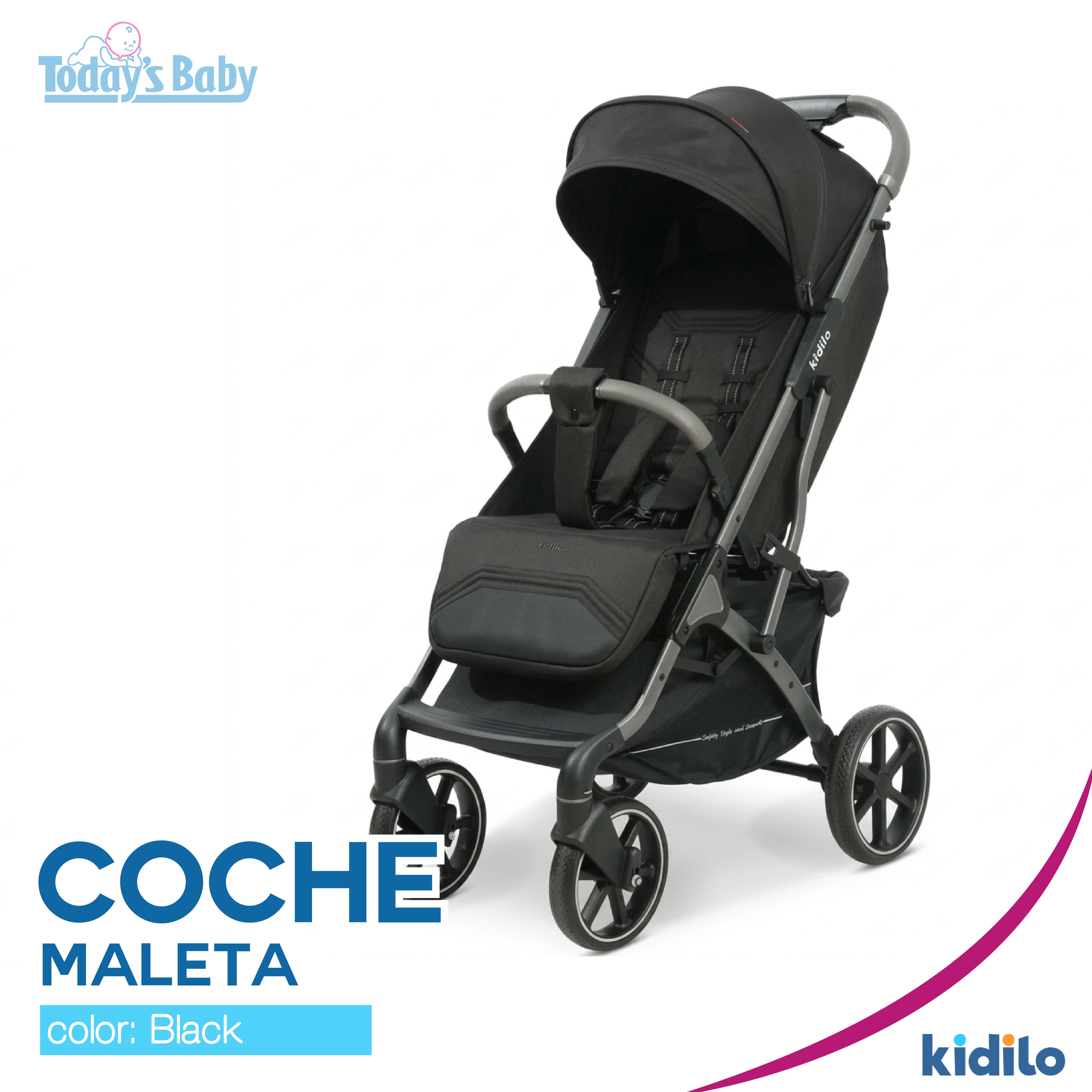 Coche Maleta Kidilo K6 color Black