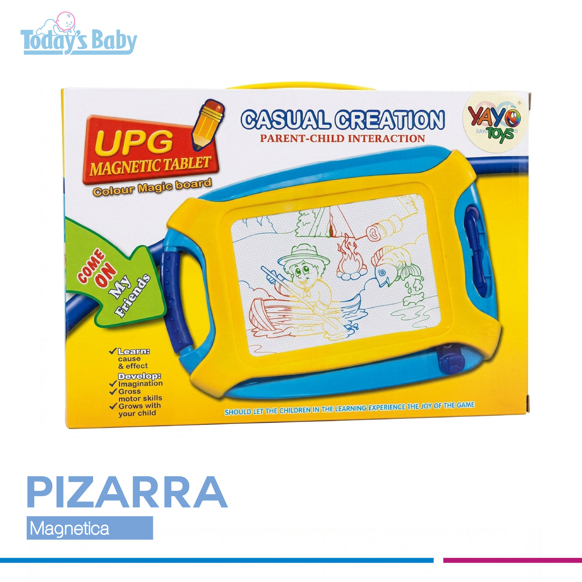 Pizarra magnética de colores Yayo Toys