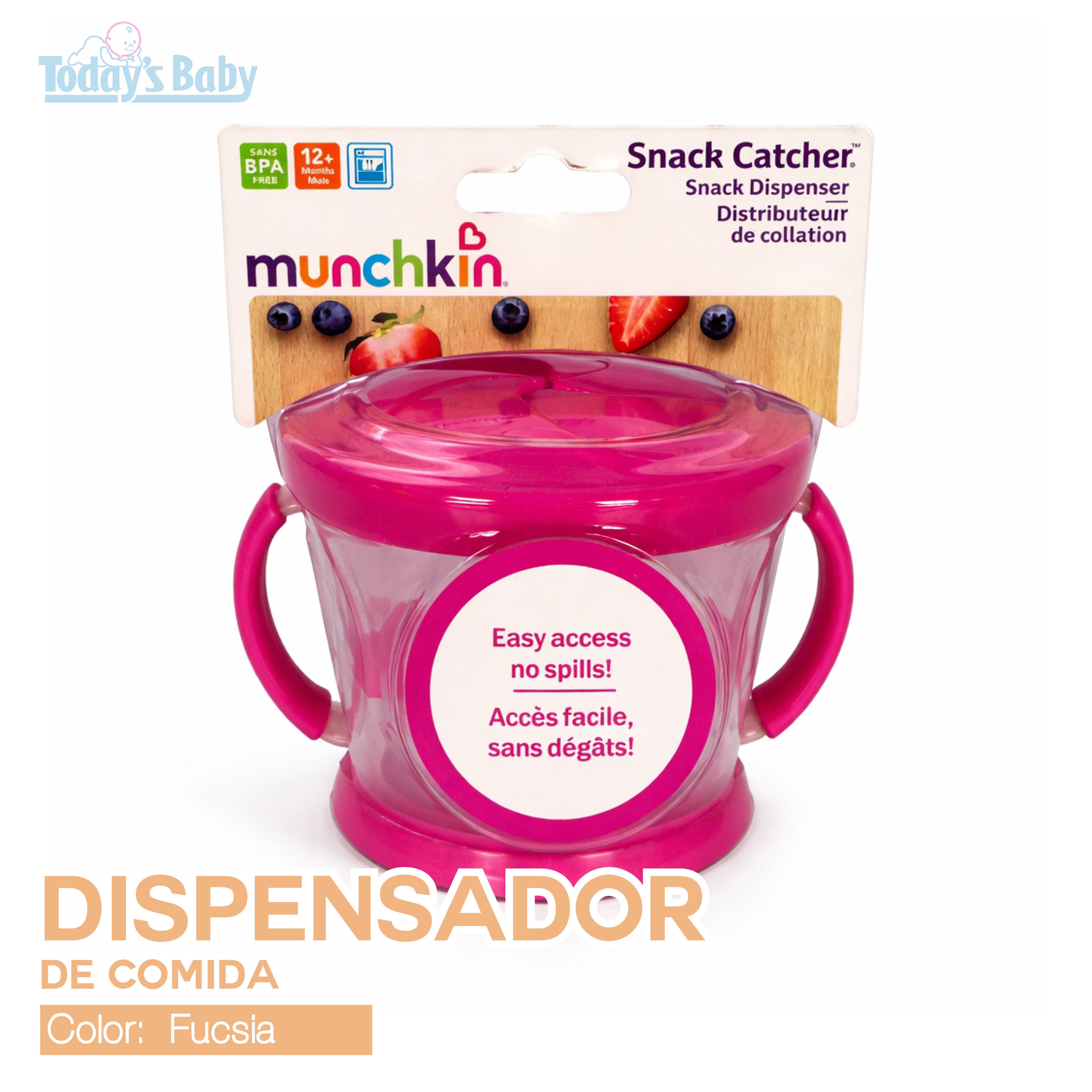 dispensador de snack munchkin para bebé