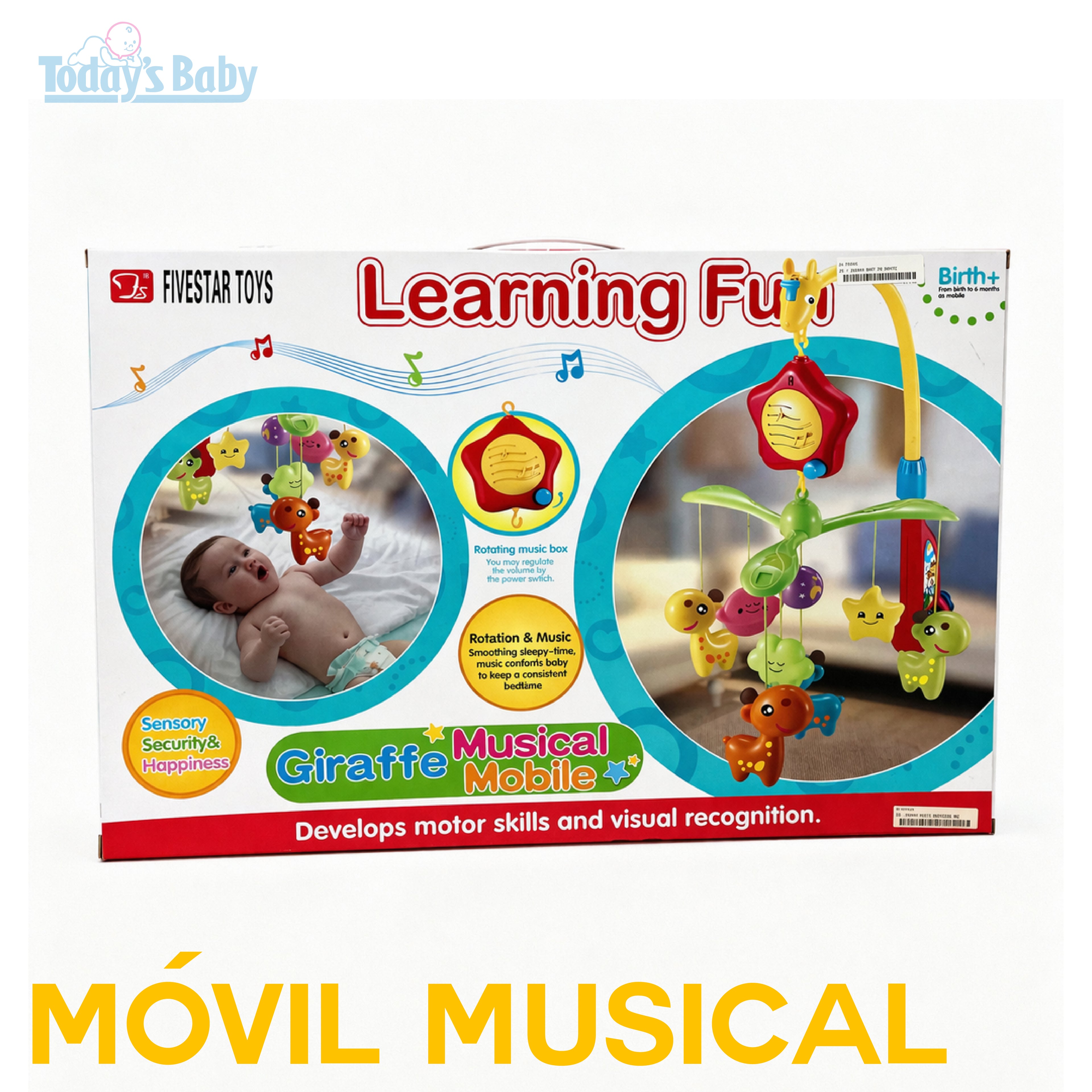 movil musical learning fun para bebé