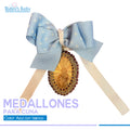 Medallon para cuna Azul con blanco