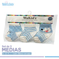 set de medias wakid´s 0-6m para bebé