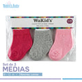 set de medias wakid´s 0-6m para bebé