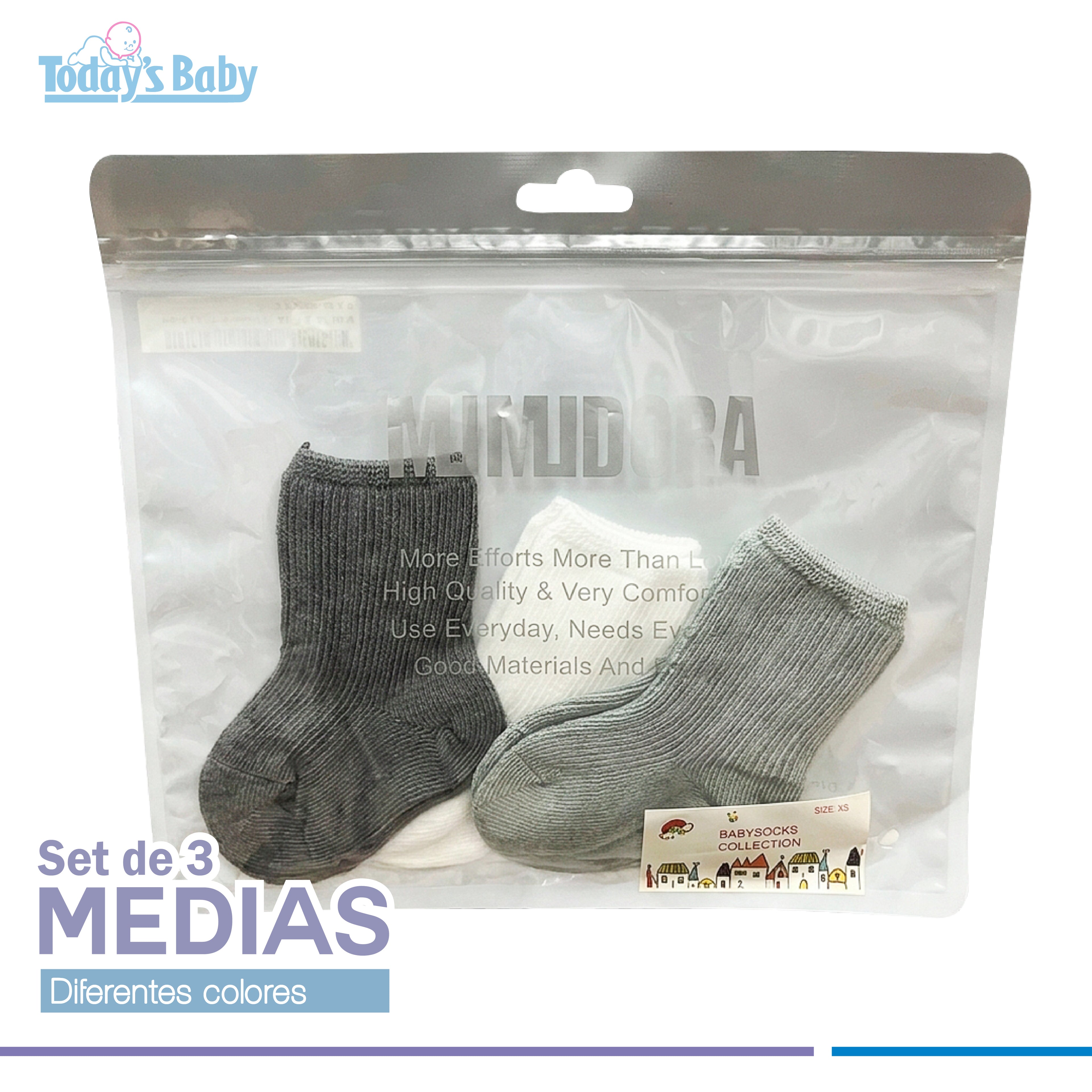 set de medias mimidora para bebé