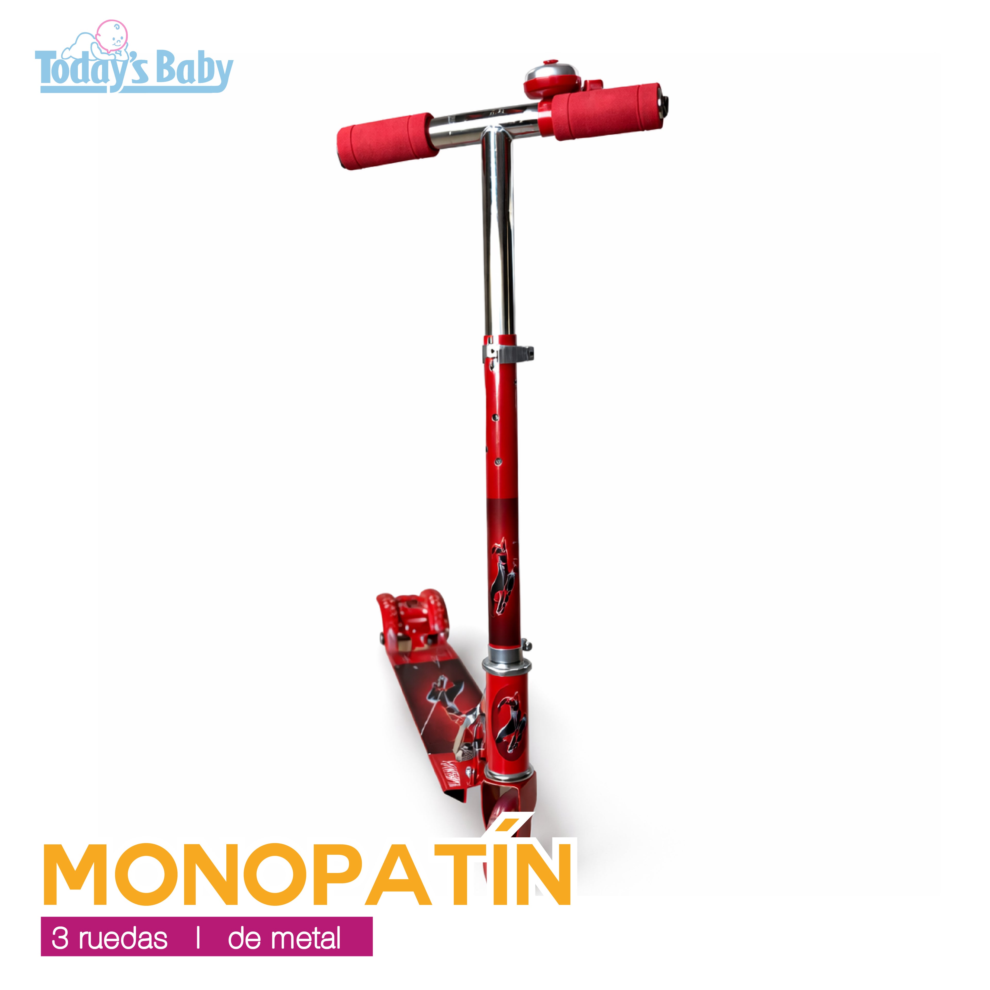 monopatín de metal 3 ruedas para bebé