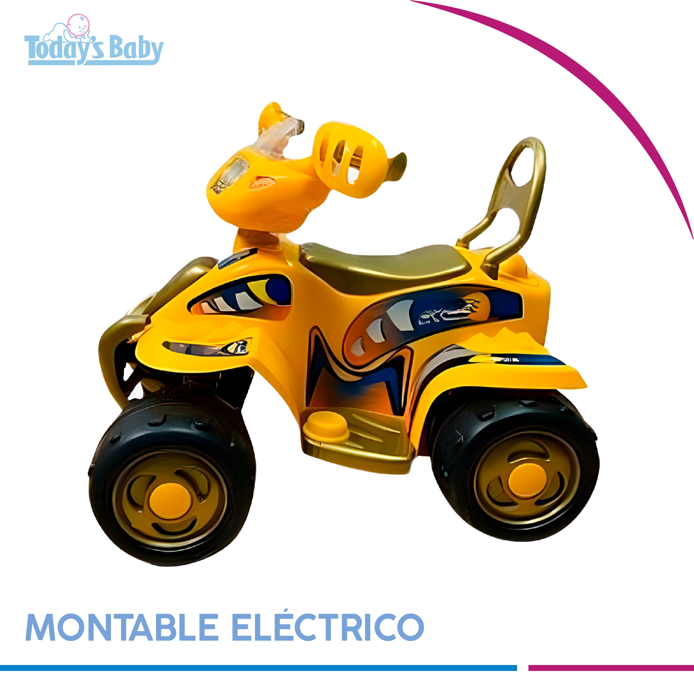 montable electrico tipo cuatrimoto para bebé