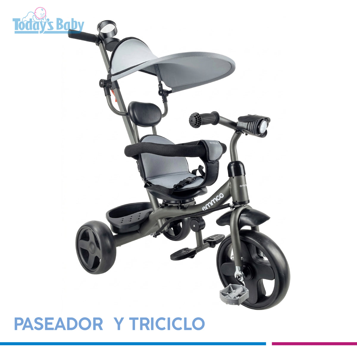 Triciclo Paseador Ranger Gris