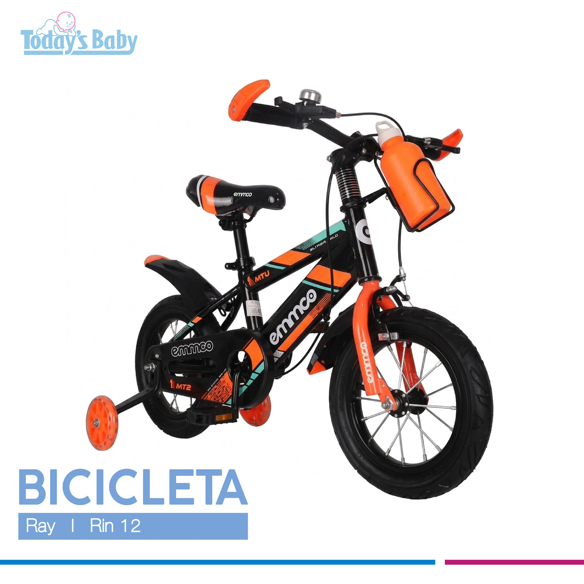 Bicicleta Ray Naranja Rin 12
