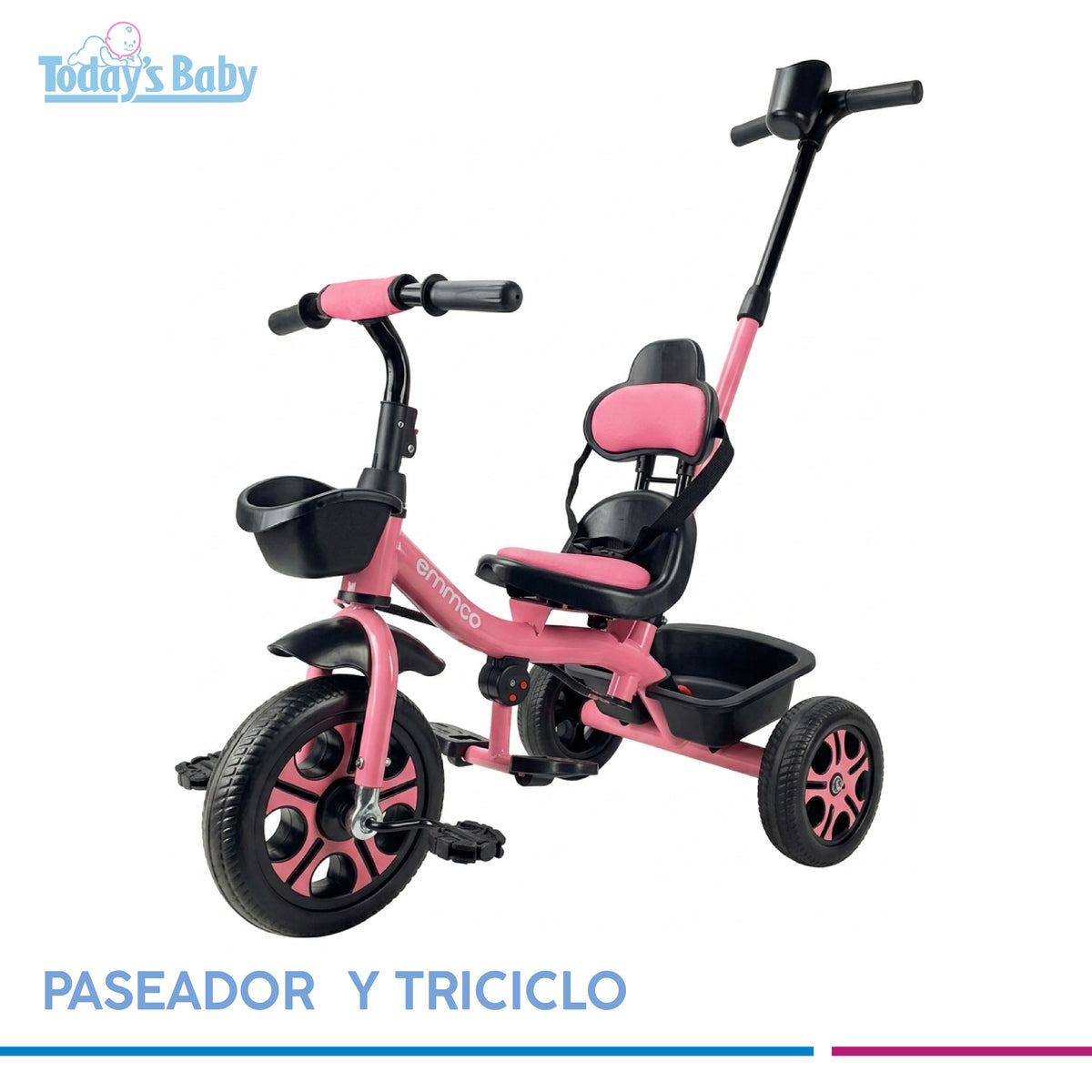 Triciclo Paseador Matrix Rosado