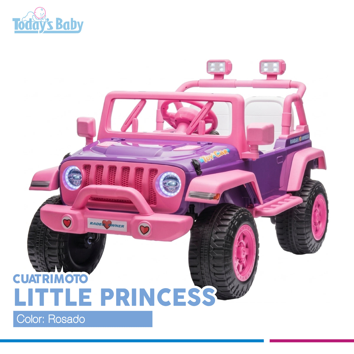 Cuatrimoto eléctrica Little Princess Jeep