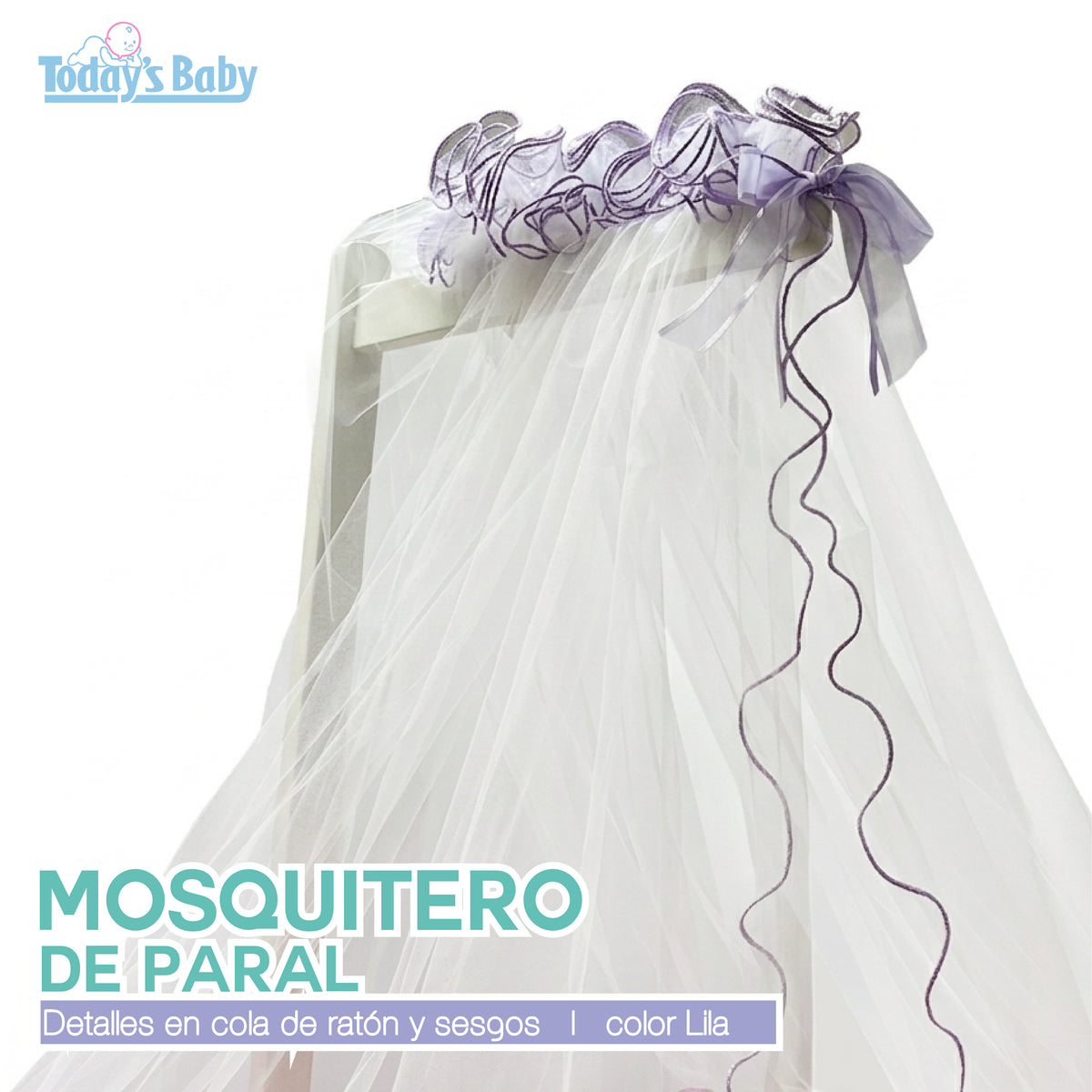 Mosquitero de paral para cuna