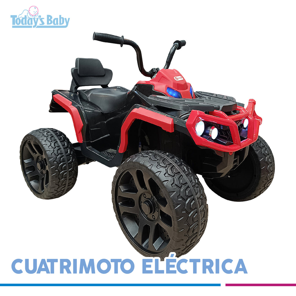 cuatrimoto electrica moody roja para bebé