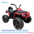 cuatrimoto electrica moody roja para bebé