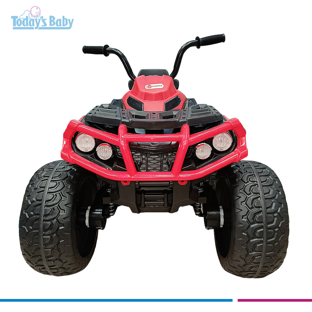 cuatrimoto electrica moody roja para bebé
