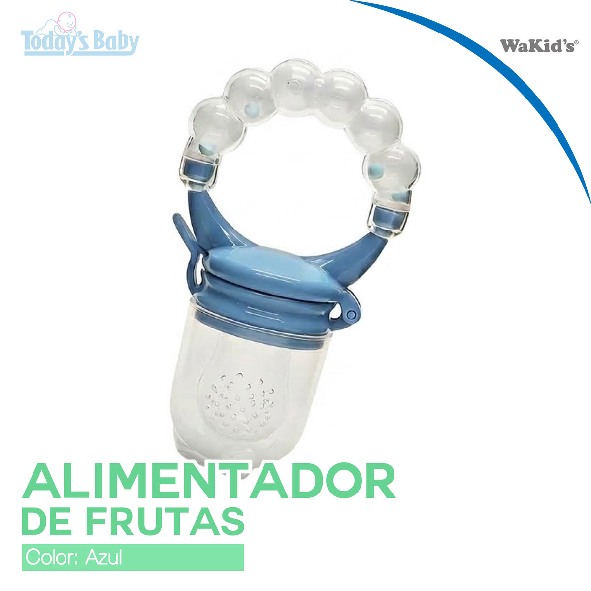 Alimentador de frutas pacificador azul Wakid´s